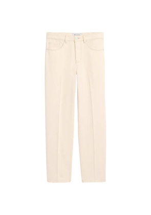 AMI Paris cotton straight fit jeans - Neutrals