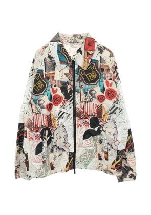 Fendi Pre-Owned patterned zip-up blouson jacket - Neutrals