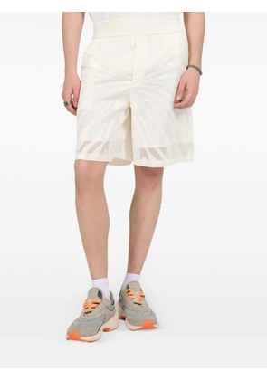 Roberto Cavalli leaf-patterned shorts - Neutrals