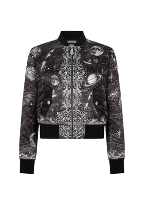 Philipp Plein Zodiac satin bomber jacket - Black