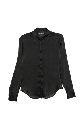 DONDUP curved-hem shirt - Black