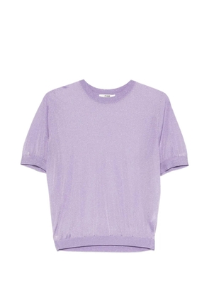 Maje short-sleeve metallic-thread T-shirt (set of two) - Purple