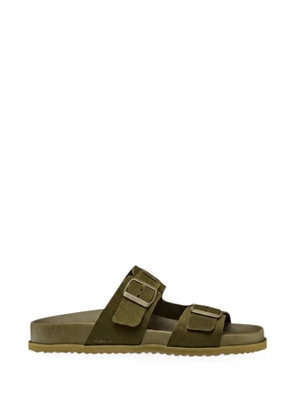 Geox Parnaiba buckled leather sandals - Green