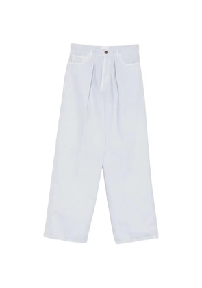 Haikure Candy Twill 45 pleated jeans - White