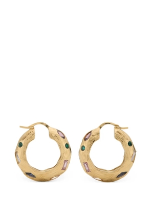 Jimmy Choo stones earrings - Gold