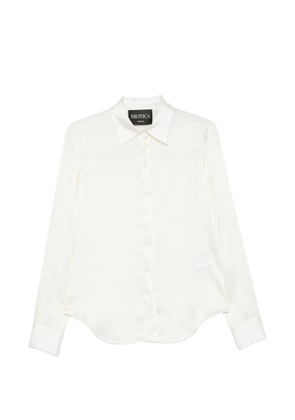 DONDUP satin-finish long-sleeved shirt - Neutrals