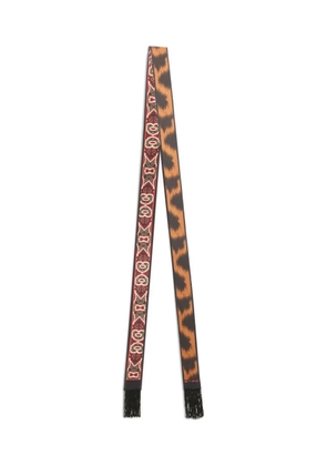 ETRO animal-print scarf - Black