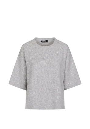 Fabiana Filippi sequin-embellished wool sweater - Grey