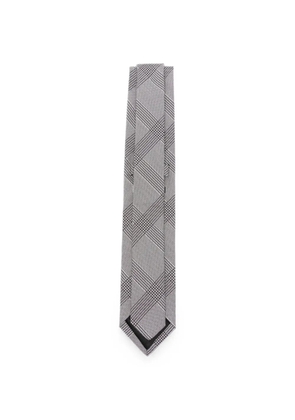 Lardini check-pattern tie - Black