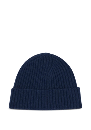 PIQUADRO ribbed-knit beanie hat - Blue