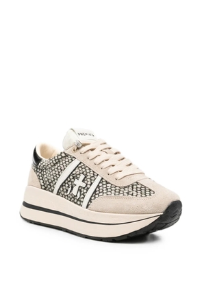 Premiata snakeskin-effect sneakers - Neutrals