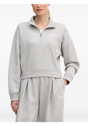 Under Armour UA Rival Script quarter-zip cropped sweater - Grey