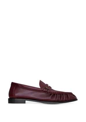 Saint Laurent Le Loafer supple in smooth leather shoes - Red