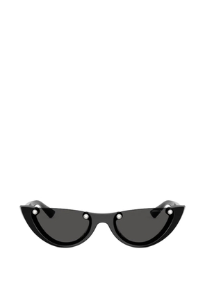 Jimmy Choo Beth crystal-embellished cat-eye sunglasses - Black