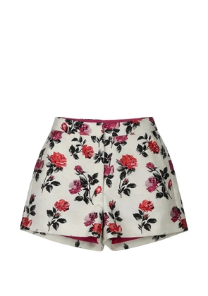Valentino Garavani floral-printed shorts - White