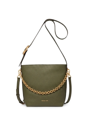 Michael Michael Kors Nolita SM bucket messenger bag with chain - Green