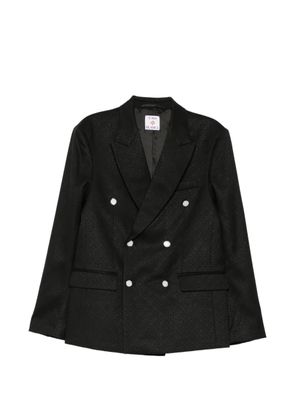 Casablanca geometric-jacquard single-breasted blazer - Black
