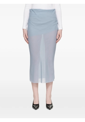 Rier bias-draped midi skirt - Blue