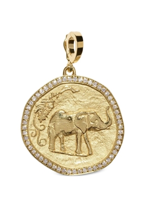 Azlee Elefante diamond charm - Gold