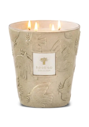 Baobab Collection Paloma embossed-dove candle (16cm) - Neutrals