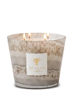 Baobab Collection Atacama marble-effect four-wick scented candle (10cm) - Grey
