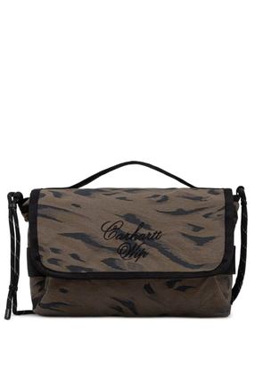 Carhartt WIP tiger-print logo-embroidered belt bag - Brown