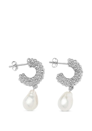 Missoma beaded pearl-pendant earrings - Silver