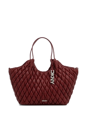 DKNY Paula quilted leather tote bag - Red