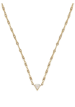 Azlee Shield diamond necklace - Gold