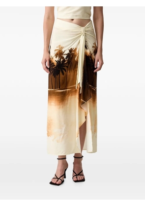 VICOLO palm-print knotted set - Neutrals