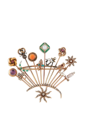 LB Exclusive multi-stone brooch - Gold