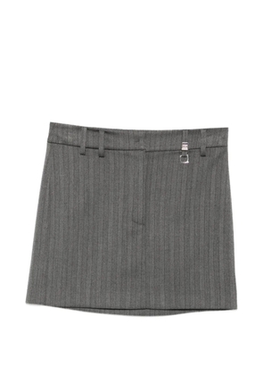 Patrizia Pepe pinstriped mini skirt - Grey