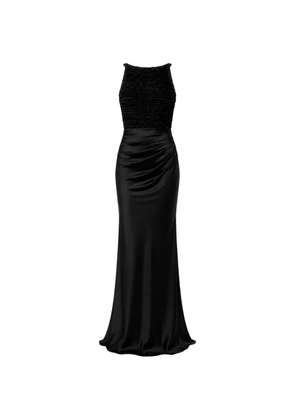 Elisabetta Franchi Red Carpet ruffled draped dress - Black
