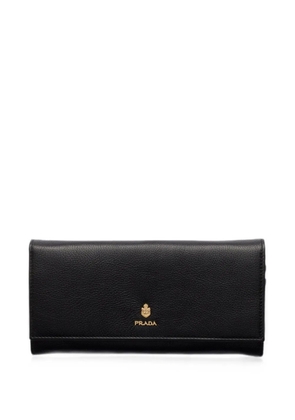 Prada large leather wallet - Black