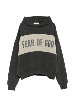 FEAR OF GOD ESSENTIALS logo-print panelled hoodie - Black