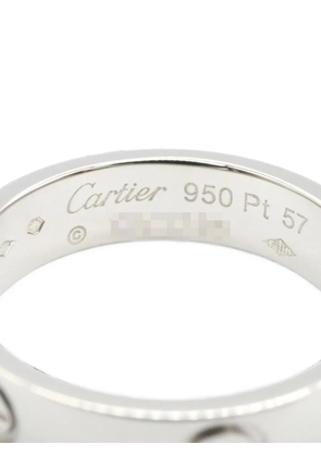 Cartier 2010s Love platinum ring - Silver