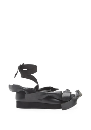 Comme Des Garçons x Phileo bow-detail ballet flats - Black