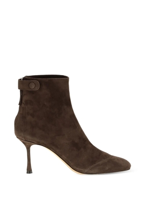 Francesco Russo R1B830 suede ankle boots - Brown
