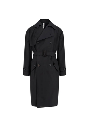 Hevo Motolese double-breasted trench coat - Black