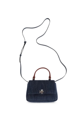 Tory Burch Charlie denim chain wallet - Blue