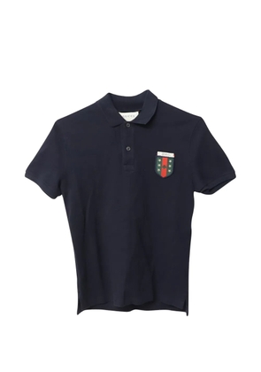 Gucci Pre-Owned Web Crest polo shirt - Blue