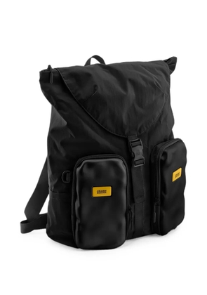 Crash Baggage buckle-fastening pocket-detail backpack - Black