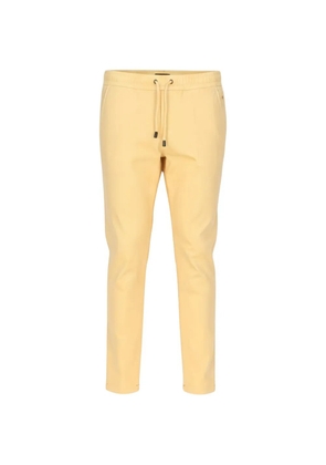 Isaia drawstring-waistband trousers - Yellow