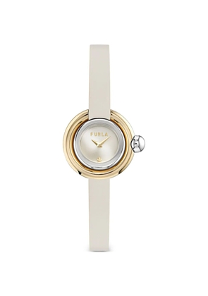 Furla leather case 28mm watch - Neutrals
