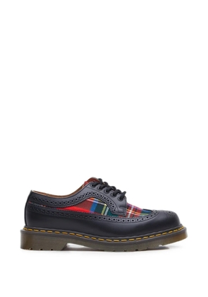 Dr. Martens tartan-panel brogue Derby shoes - Black