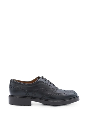 Doucal's brogue-detail leather lace-up shoes - Black
