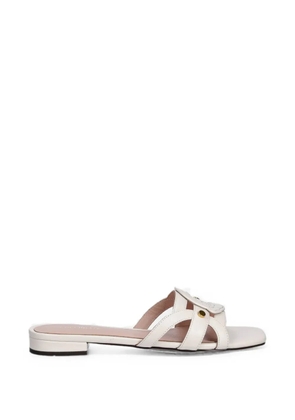 Coccinelle C-Me logo-appliqué sandals - Neutrals