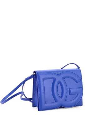 Dolce & Gabbana Pre-Owned DG Logo Flap Shoulder Bag Leather Small crossbody bag - Blue