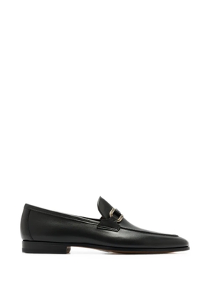 Magnanni buckle-detail leather loafers - Black