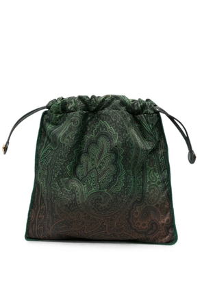 ETRO Paisley-print drawstring backpack - Green